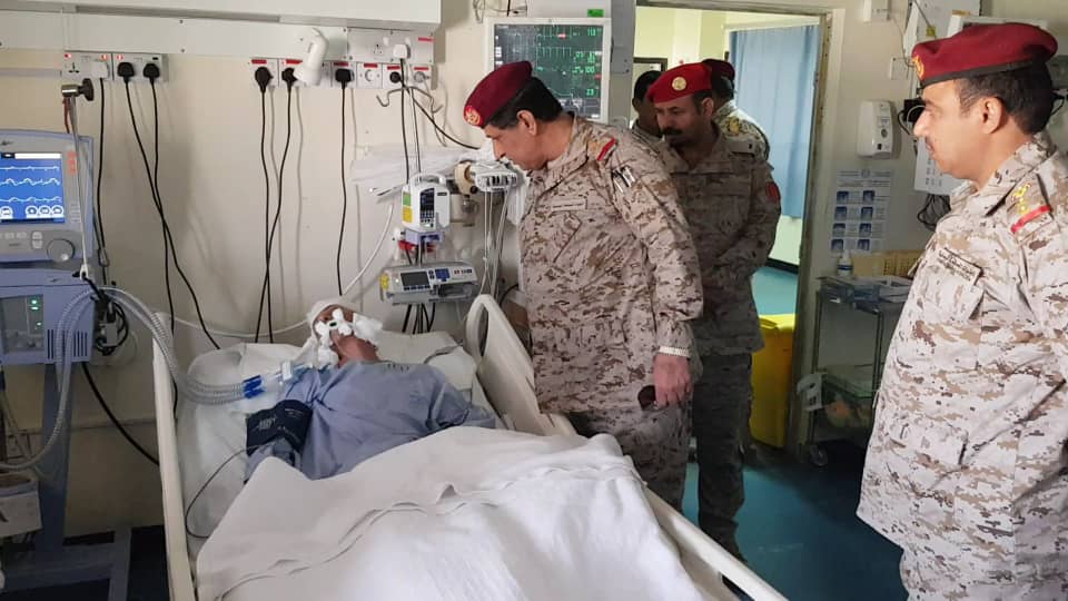 النخعي يطلع على أوضاع جرحى الجيش الوطني في مستشفى شرورة ويشيد بالخدمات الطبية المقدمة لهم