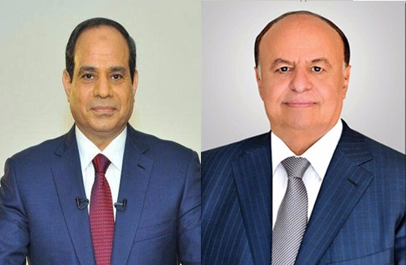الرئيس هادي يهنئ الرئيس المصري بحلول شهر رمضان