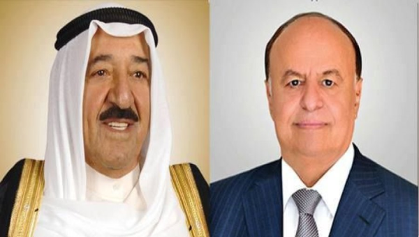 الرئيس هادي يهنئ أمير دولة الكويت وملك البحرين بحلول شهر رمضان