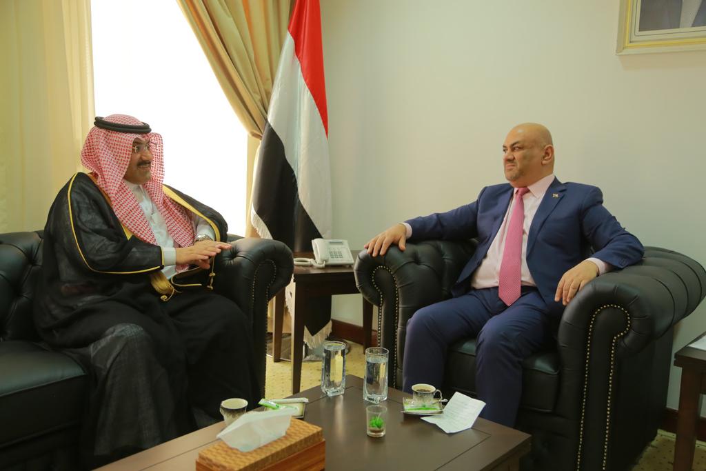 وزير الخارجية يلتقي السفير السعودي آل جابر