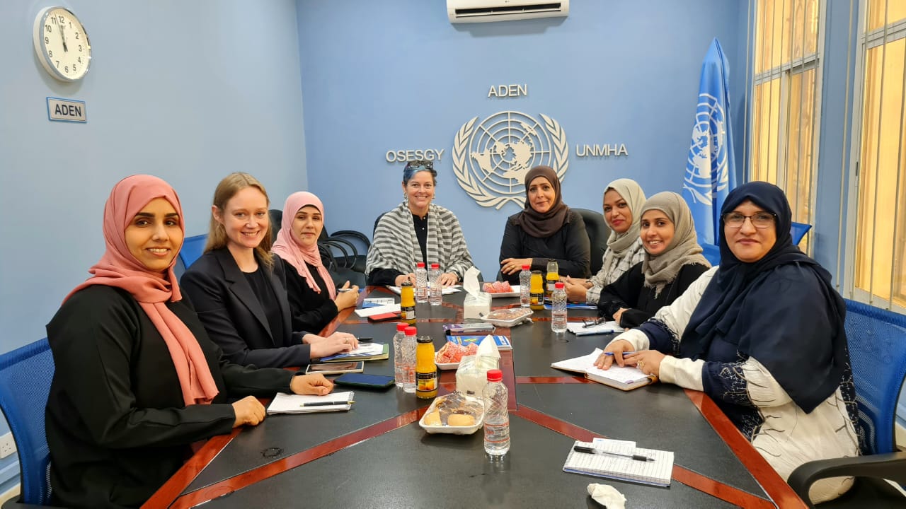رئيسة اللجنة الوطنية للمرأة تلتقي نائبة رئيس بعثة الأمم المتحدة لدعم اتفاق الحديدة.