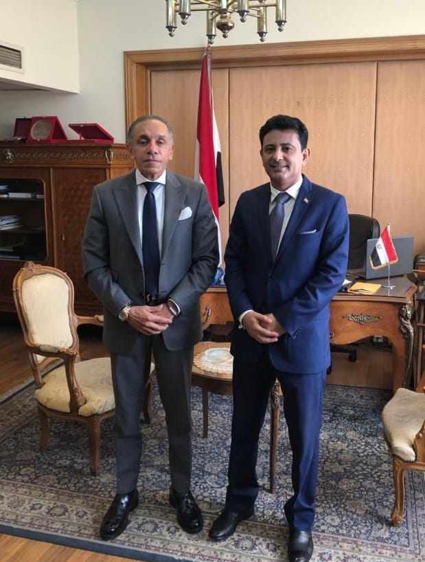 السفير مارم يبحث مع مساعد وزير الخارجية المصري العلاقات الثنائية بين البلدين