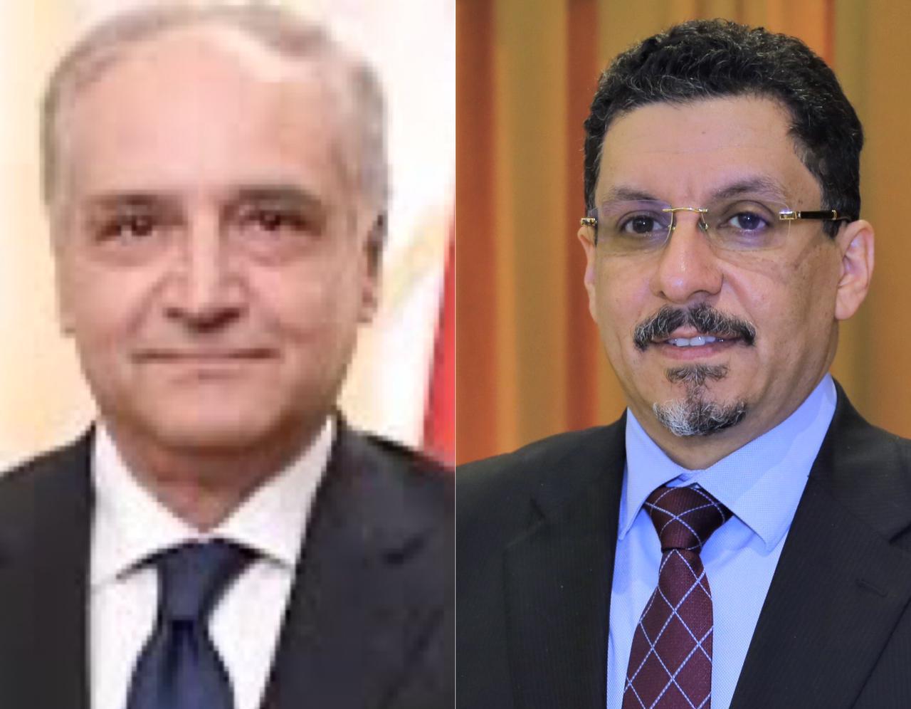 وزير الخارجية يبحث مع السفير المصري مجالات التعاون الثنائي والقضايا ذات الاهتمام المشترك