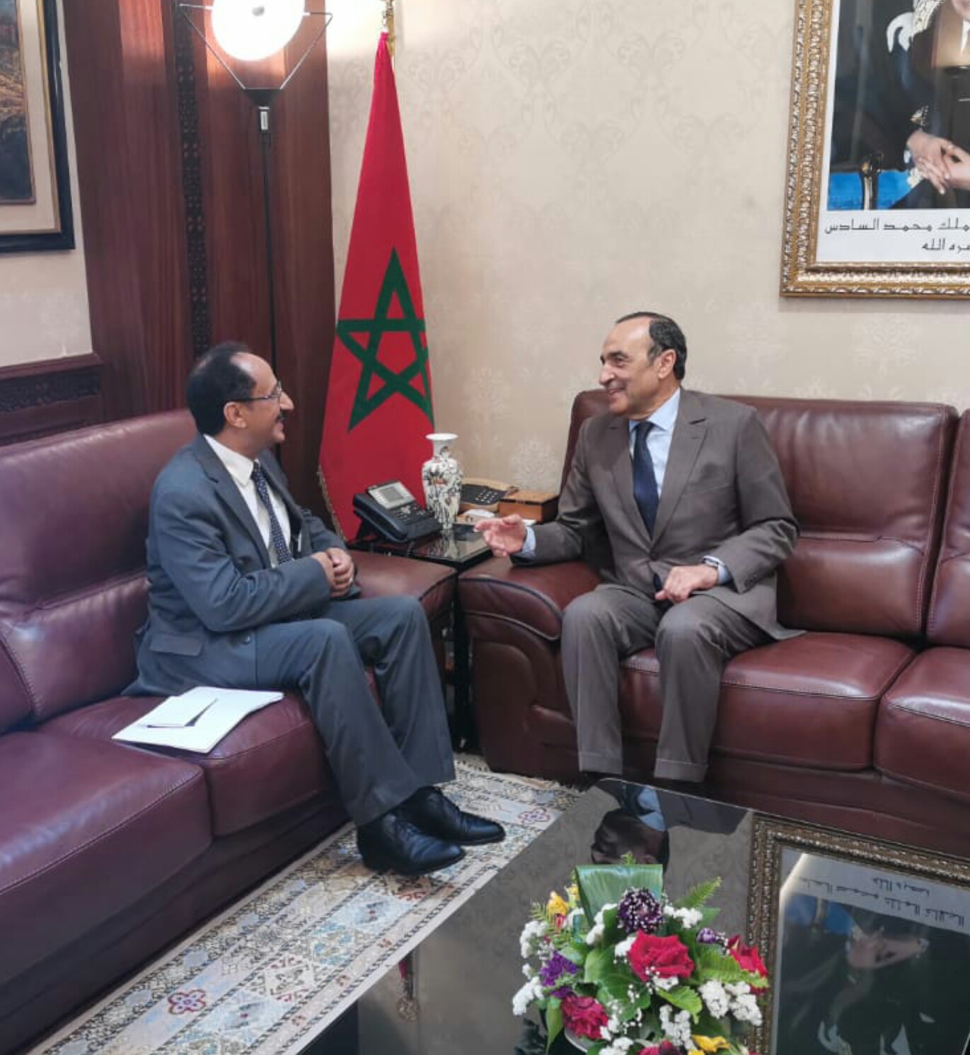 رئيس مجلس النواب البركاني يتلقى دعوة رسمية لزيارة المملكة المغربية