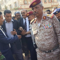 اللواء أحمد تُركي يتفقد خطوط التماس الأمامية في جبهات حبيل حنش بمحافظة لحج