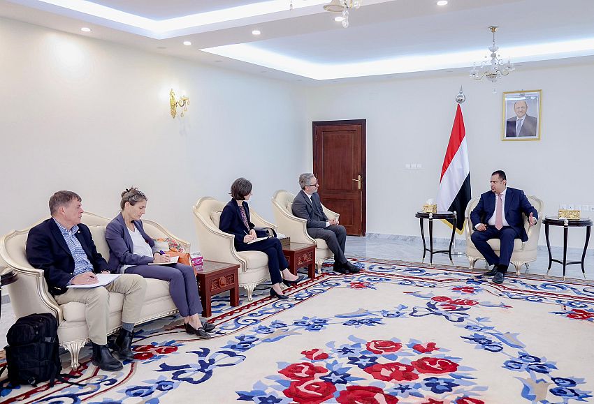 رئيس الوزراء يستقبل في عدن بعثة وسفراء عدد من دول الاتحاد الأوروبي