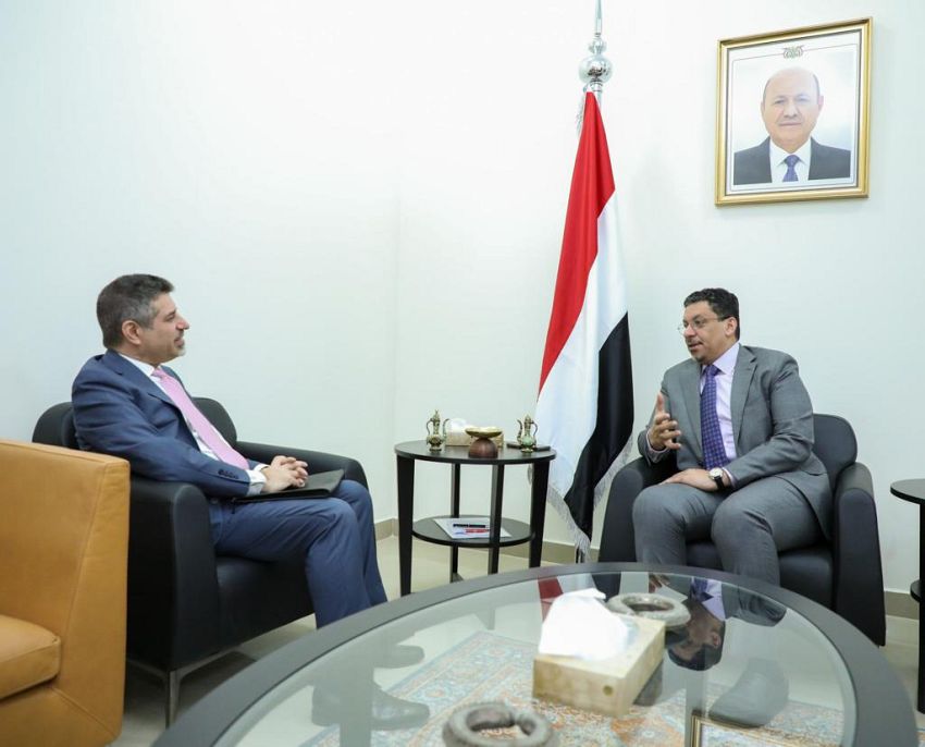 بن مبارك يلتقي السفير الامريكي لدى اليمن