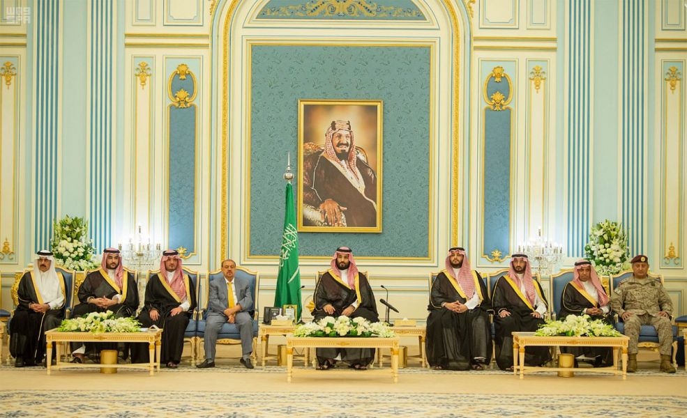 ولي العهد السعودي يلتقي رئيس وأعضاء مجلس النواب