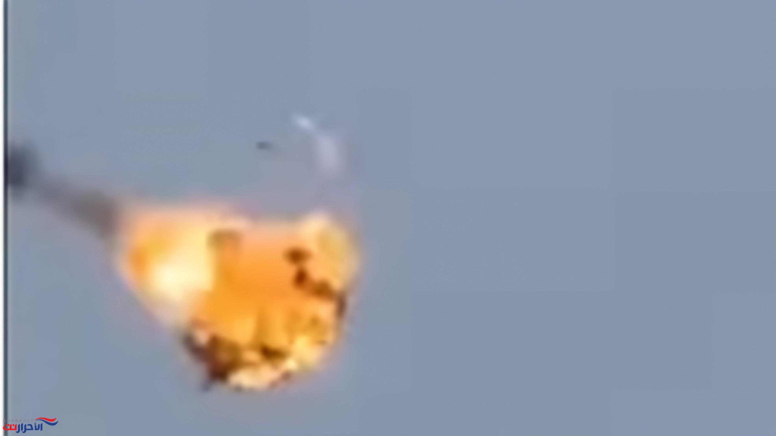 شاهد.. أف-15 تدمر مسيّرة حوثية.. وفيديو يرصد لحظة الانفجار